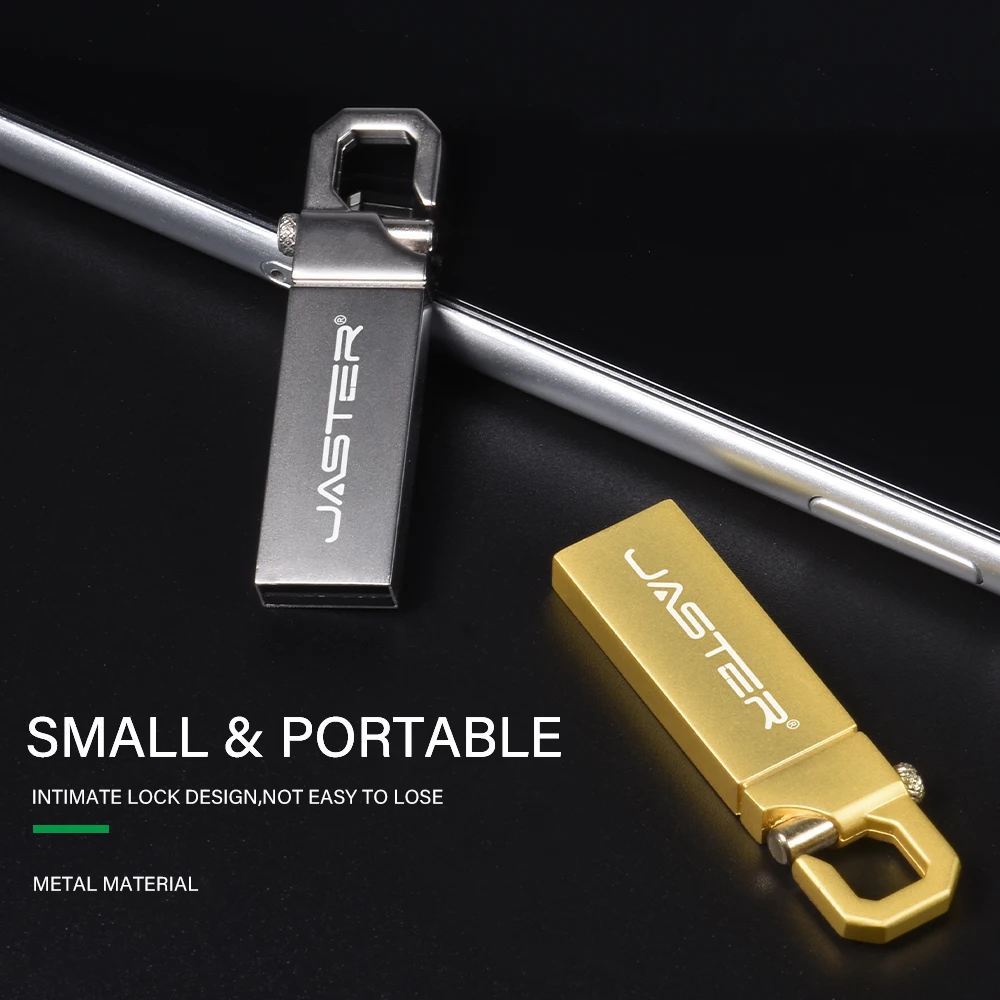 Металлический флеш-накопитель JASTER USB2.0 объемом 8 ГБ 16 32 64 128