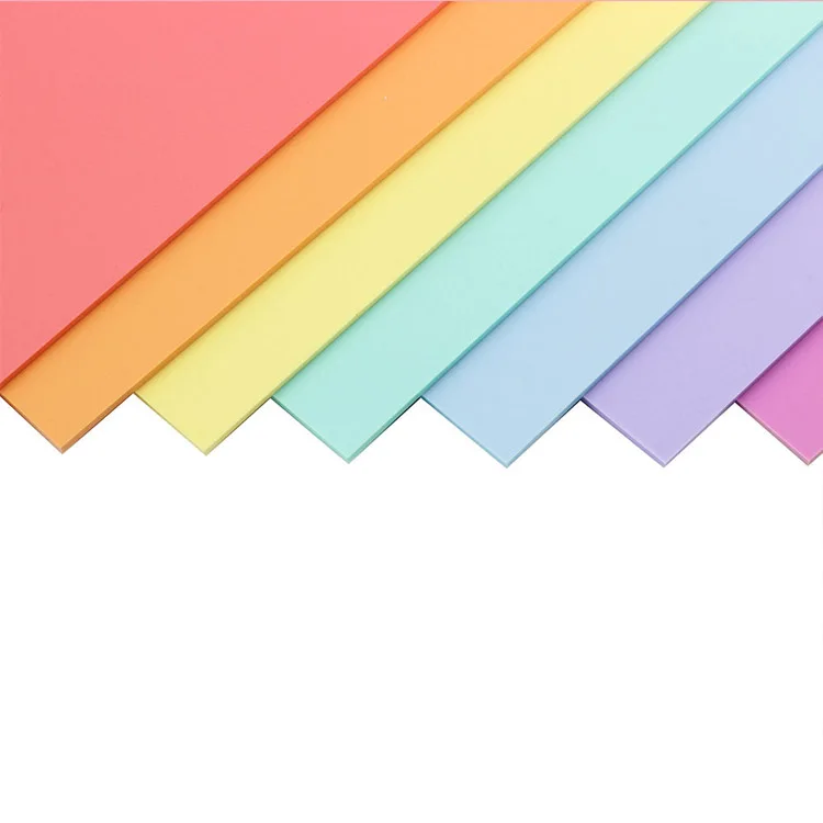 Cast Acrylic Pastel Blank color Acrylic Sheet Laser Engraving Cutting size custom design plexiglass Acrylic sheet 3mm for Craft