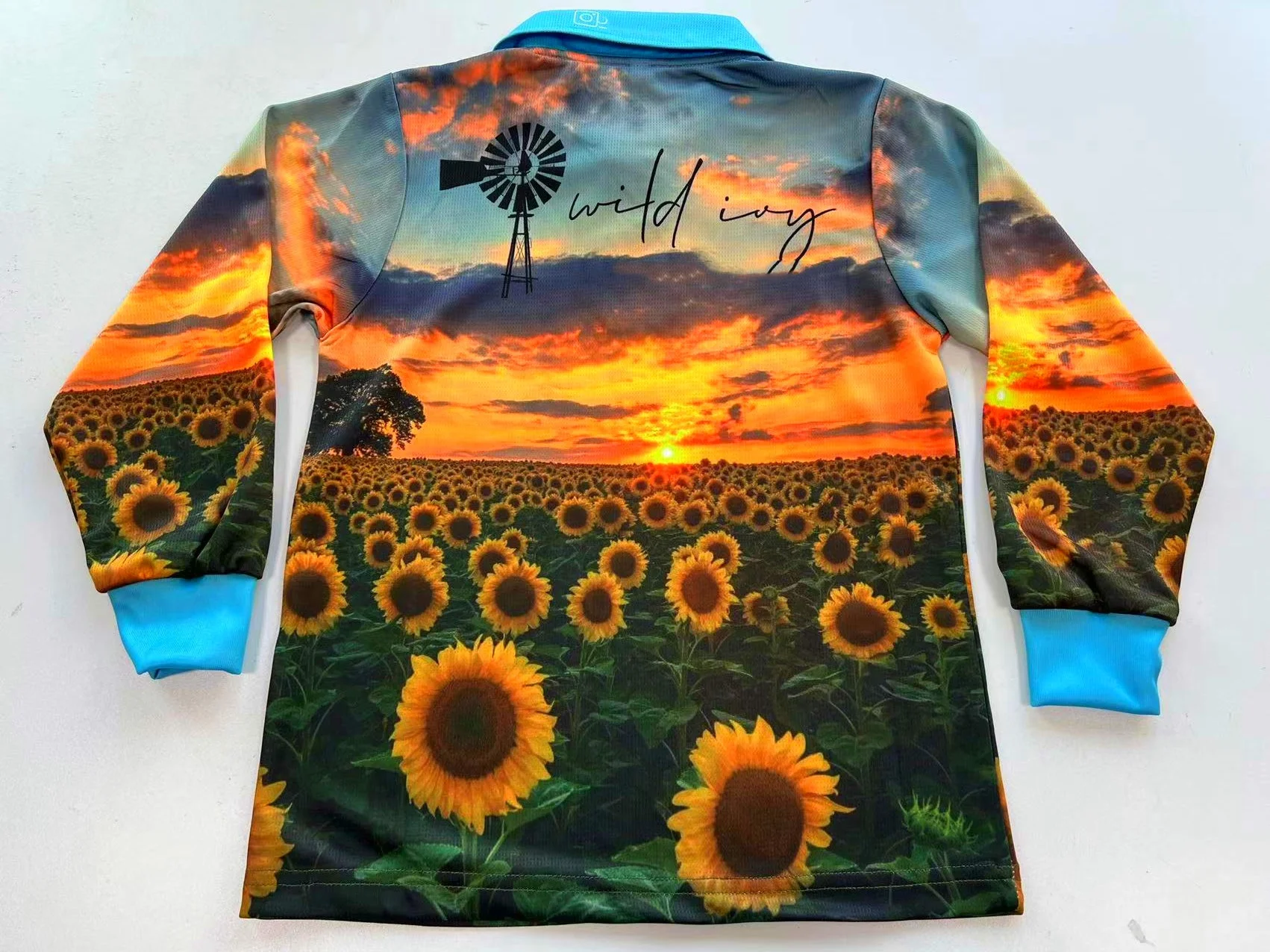 Рыболовная рубашка с длинным рукавом для девочек ультрафиолетовые пуговицы одежда рыбалки индивидуальным Сублимированным принтом походная