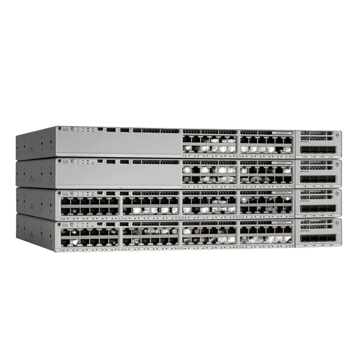 Original 24-Port Gigabit Ethernet Switch 4x1G Uplink 10G Capacity Managed POE SFP Fiber 1-Year Stackable C9200L-24T-4G-E