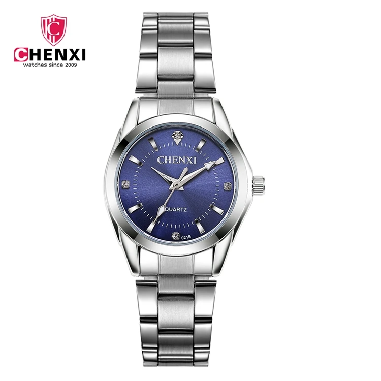ChenXi CX-021B High Quality Stainless Steel Female Quartz Watches Ladies Fashion Girl Water Resistant Watch