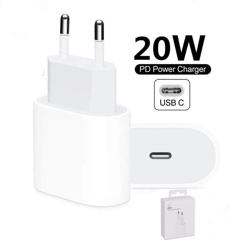 Original 20W PD Power Adapter Charger For apple iPhone 12 Pro Max Mini USB-C C2L Fast charger Type C QC4.0 for iphone 11 XS