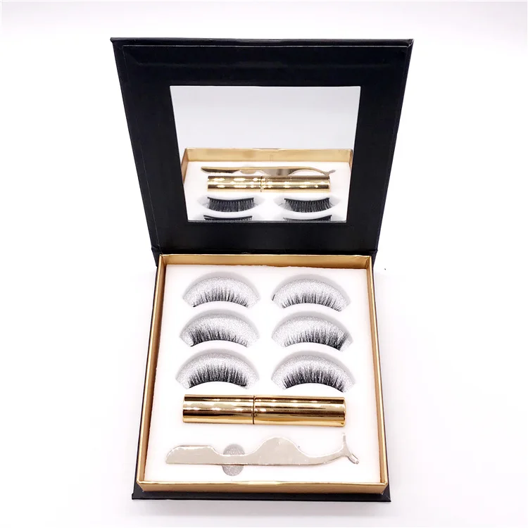 Lash Vendor Popular Design Magnetic Eyelashes Kit with Liner Custom Packing Magnetic Eyeliner Pen En Lashes