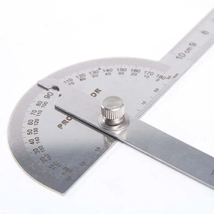 Stainless Steel Swing Arm Protractor Angle Ruler Measuring Tool 180 Degree Angle Protractor Angle Finder Ruler