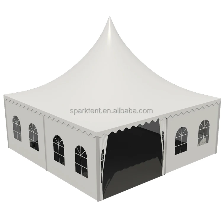 Waterproof Big Party Tent Exhibition Event Pagoda Tents 8x8m with Aluminum Alloy Framework