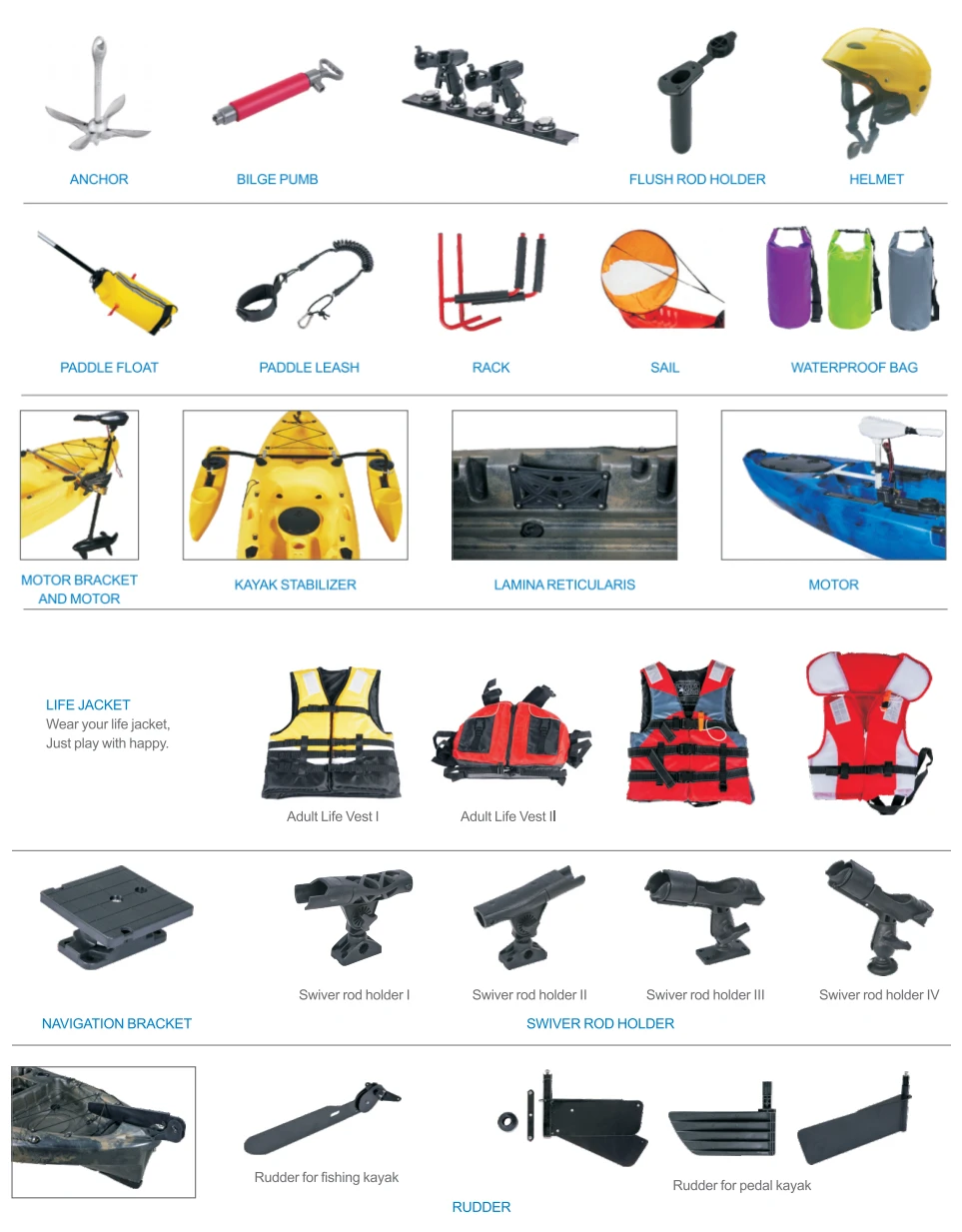 Factory Manufactured  Kayak Trolley Type a  Waterplay Crafts Accessory