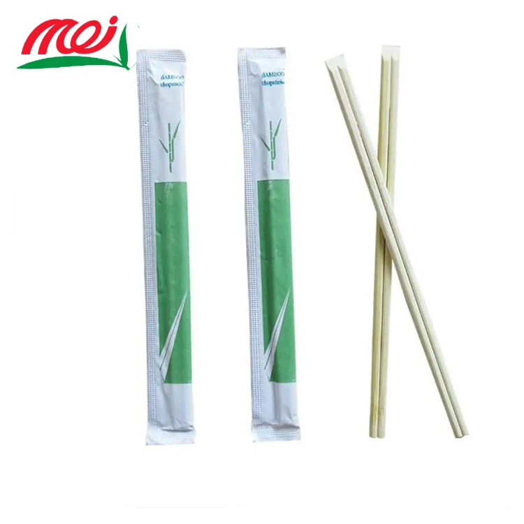Custom Sale Easy Use Chinese Disposable Bamboo Tensoge Chopstick With Paper Cover