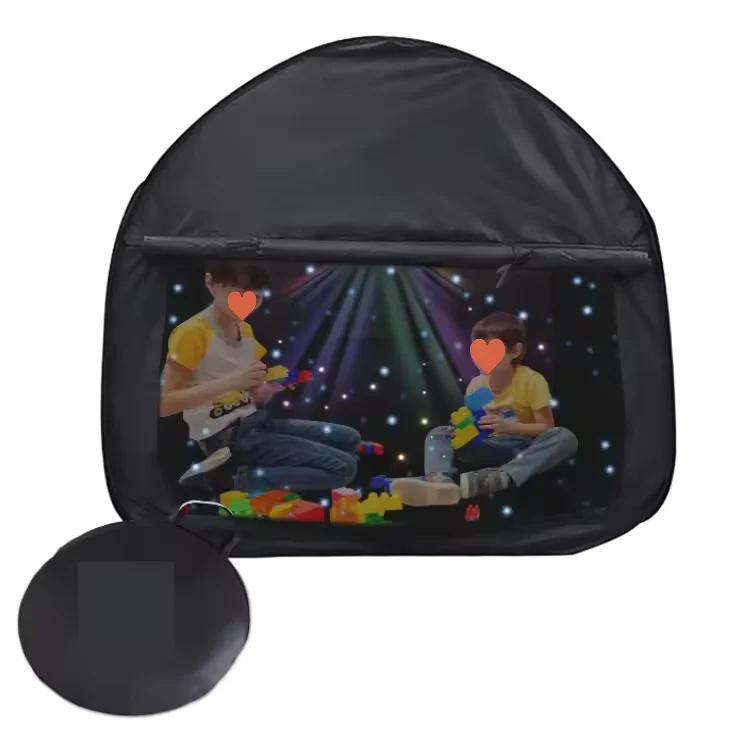 Unique Play Black Out Tent For Autistic Children To Play And Relax Pop Up Shade Sensory Tent