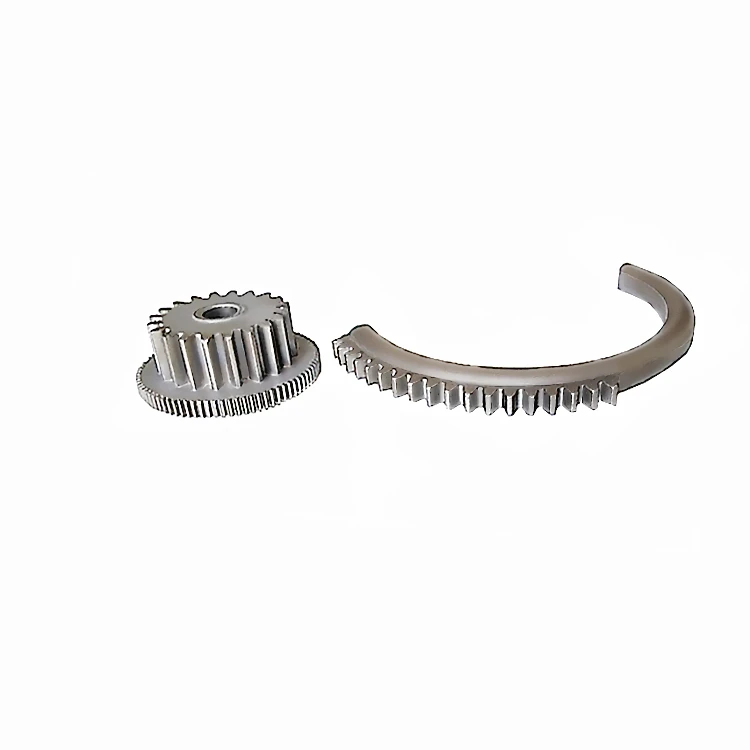 customized  sinter iron alloy parts powder metallurgy metal parts Circular curved outer tooth rack gear