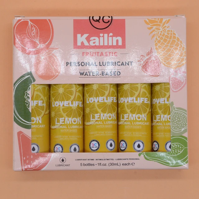 Kailin Lubricant Strawberry Lemon Flavored Edible Water Based Lubricant For Women