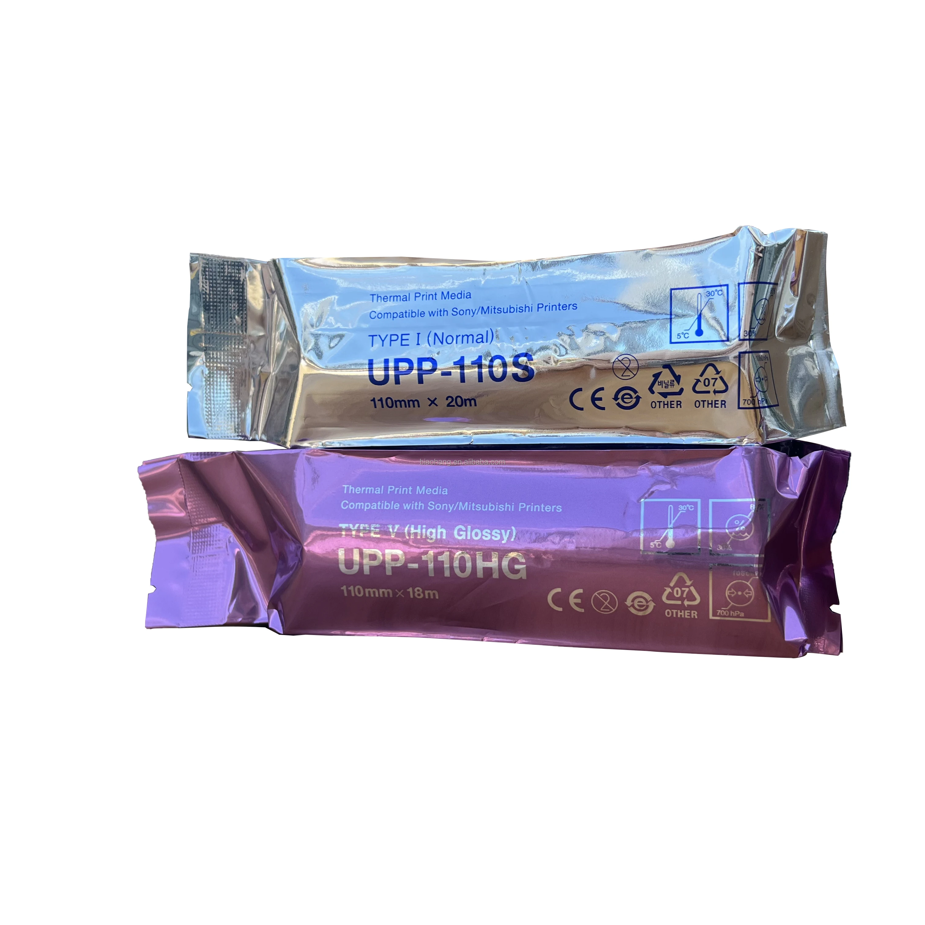 High glossy ultrasound print media UPP-110HG Thermal Video imaging Paper Rolls