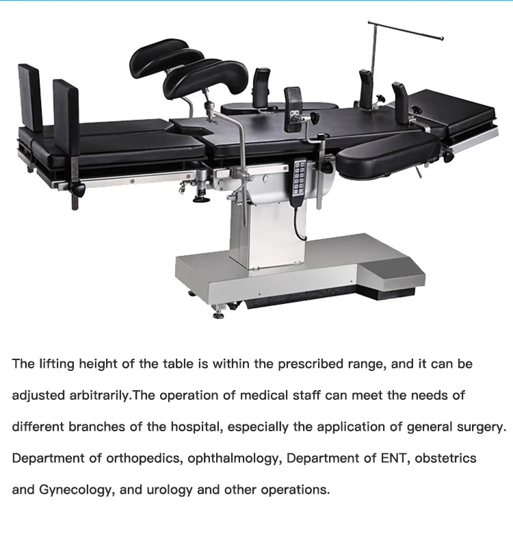 Emergency & Clinics Apparatuses X-Ray C arm Operating Table electro hydraulic surgical table without battery and reset function