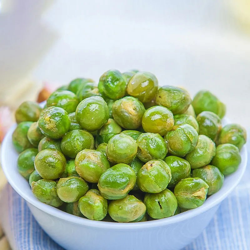 Китайский Новый отобранный вкус чеснока с зеленой фасолью Пряная зеленая фасоль хрустящая Гороховая закуска орехи жареный