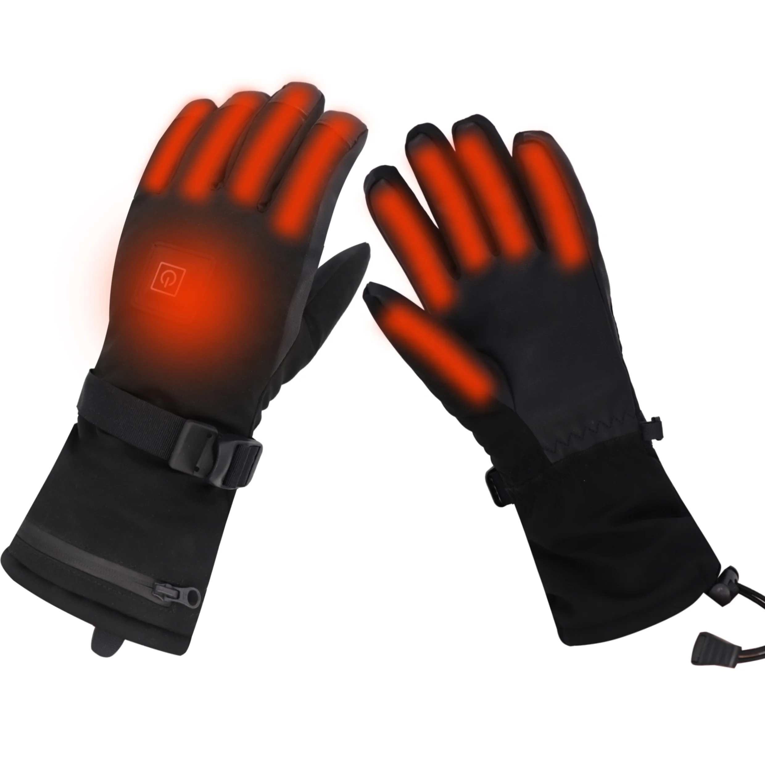 free sample heated gloves New Design custom best quality LOGO RUCO-BAC MED polyester pongee waterproof thermal ski gloves heated