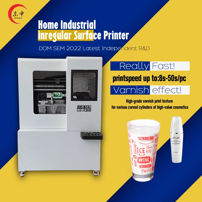 DOM SEM Revolution 360 UV Bottle Printer is The Premier Option for Decorating Round and Cylindrical Objects in Full Color