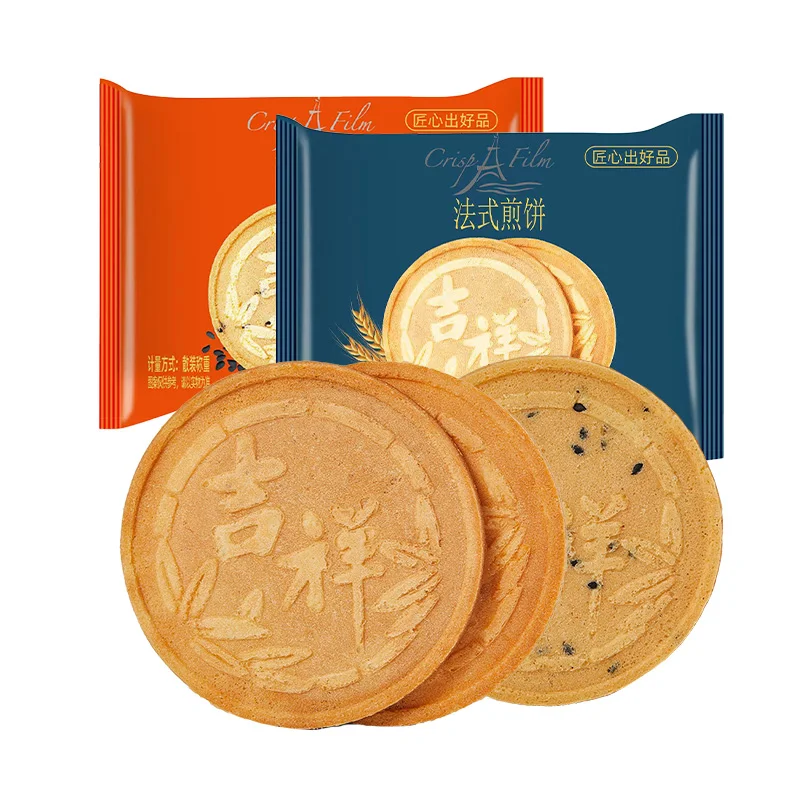 168g French style pancakes cereal snacks crispy pancakes Egg Cracker machine pancake