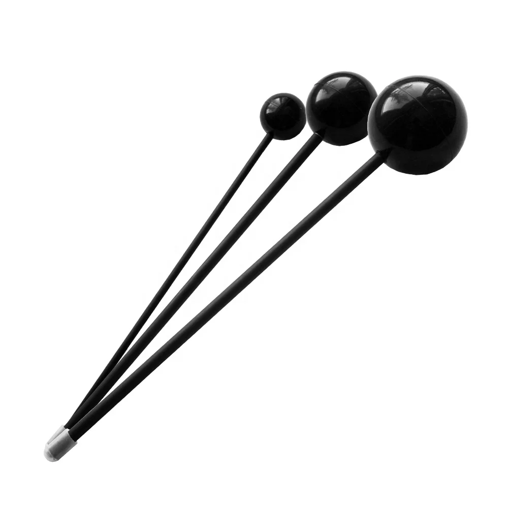 High Quality Gong Friction Ball Black Silicone Rubber Flumies for Sound Healing Wholesale Price