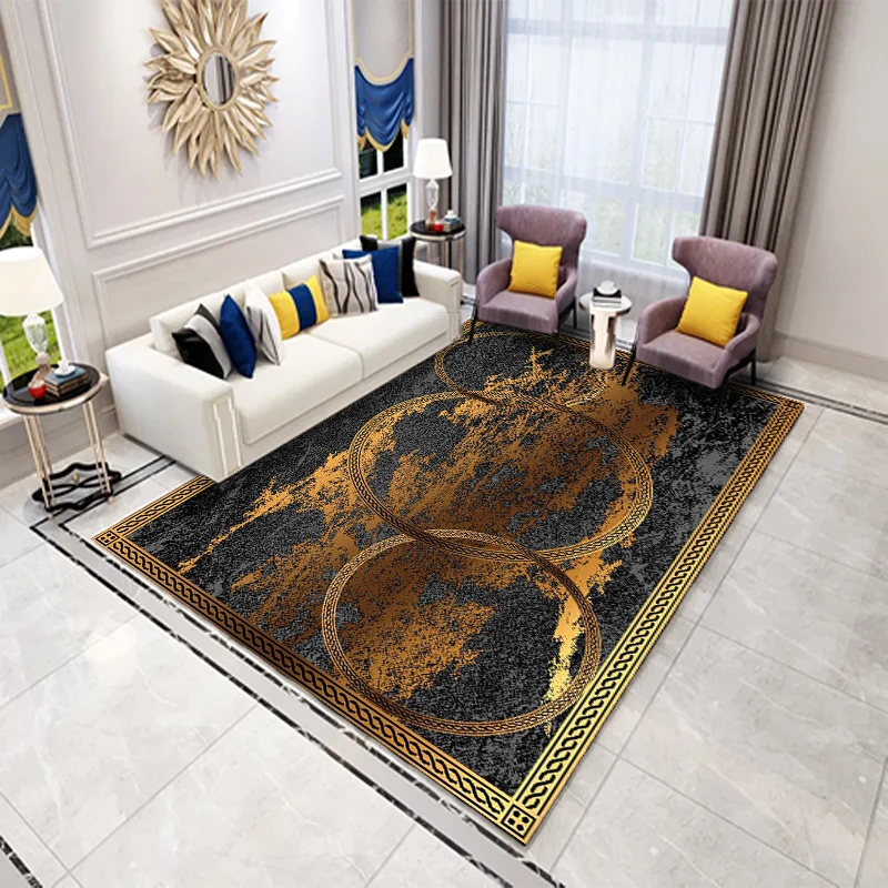Chinese Factory Made Diamond Velvet Carpet And Rugs Living Room Custom Large Area Anti Slip Absorbent Water Rugs And Luxury Rugs