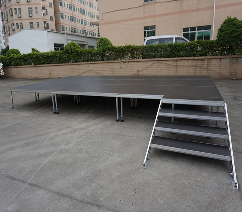 850kg Loading Aluminum Portable Stage Outdoor Non-slip Platform Telescopic stage