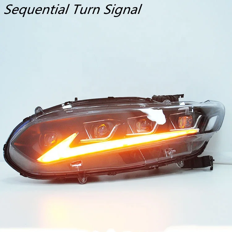 HCmotion Factory manufacturer 10th Gen front Lamp X Sedan 2018 2019 2020 2021 Full LED 4 Lens Headlights For Honda Accord