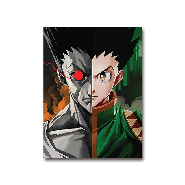  3D светящаяся печать аниме плакат Hunter x с тройным переходом картины Flip настенные художественные принты Настенный
