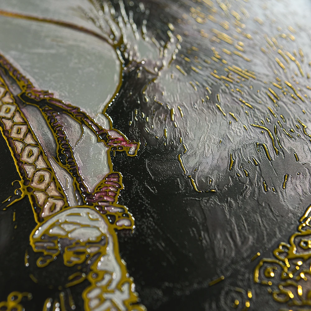 Modern Decoration Personal Customization Picture Abstract Horse 3D Relief Wall Hanging Animal Painting