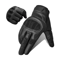 2022 Factory Touchscreen Full Finger Knuckle Protection Anti Slip Outdoor Sports Motorcycle Racing Gloves