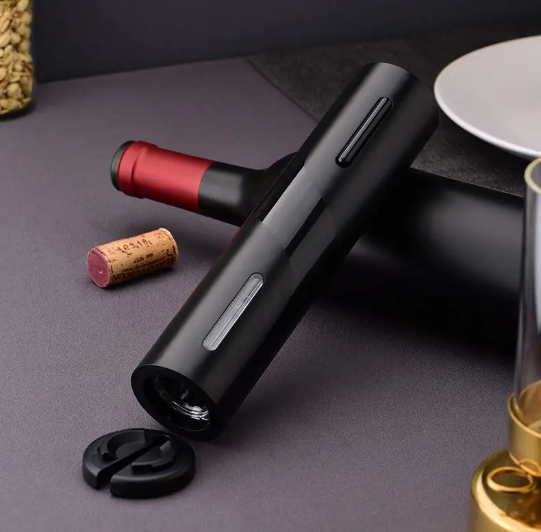 Top Seller Automatic corkscrew electric wine bottle cork opener electric wine pump opener gift set with foil cutter kit