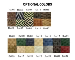 Water Proof Nordic High Quality Bamboo Dining Furniture Chair Rattan Wicker Chair Outdoor Garden Chair