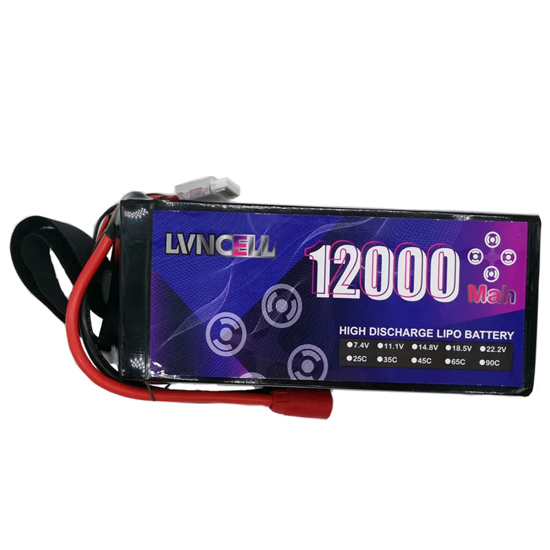 Аккумуляторная батарея Lvneng 25C 6S 22,2 в Lipo 12000 мАч 12 Ач для радиоуправляемого дрона вертолета защиты растений
