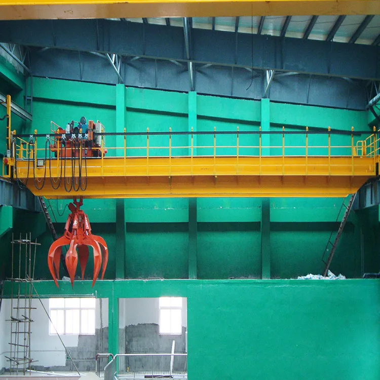 QZ Type Bucket Crane Trolley Lifting Bulk Goods Logs Minerals 10 Ton Grab Overhead