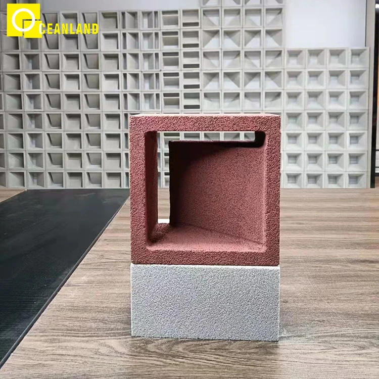 outdoor design building material wall foamed fireproof hollow clay brick