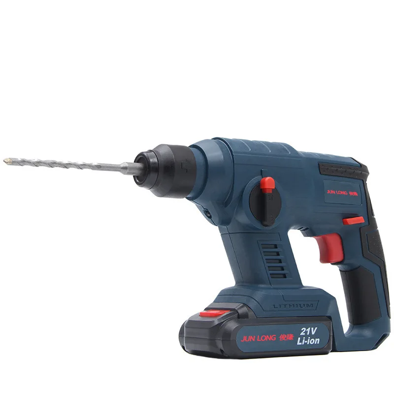 3 Functions portable Rotary Hammer Impact Drill 21v Electric Drill Rechargeable Power Tool For Makita Battery  power tool set