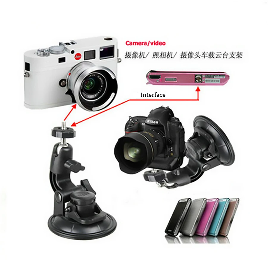 Универсальный держатель для камеры на присоске с резьбой 1/4 дюйма