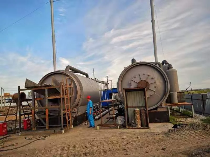 Pyrolysis Plant Waste Rubber/Plastic/Tire to Fuel Oil Recycling Equipment Machine