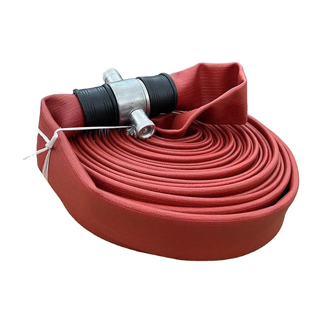 pvc duraline fire hose red color with John Morris coupling