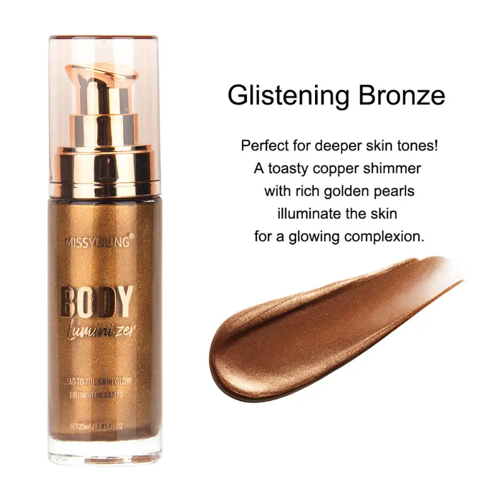 Body Luminizer Stickers Highlight Bright Skin Body Cream Liquid Glow Highlighter Makeup Shimmer