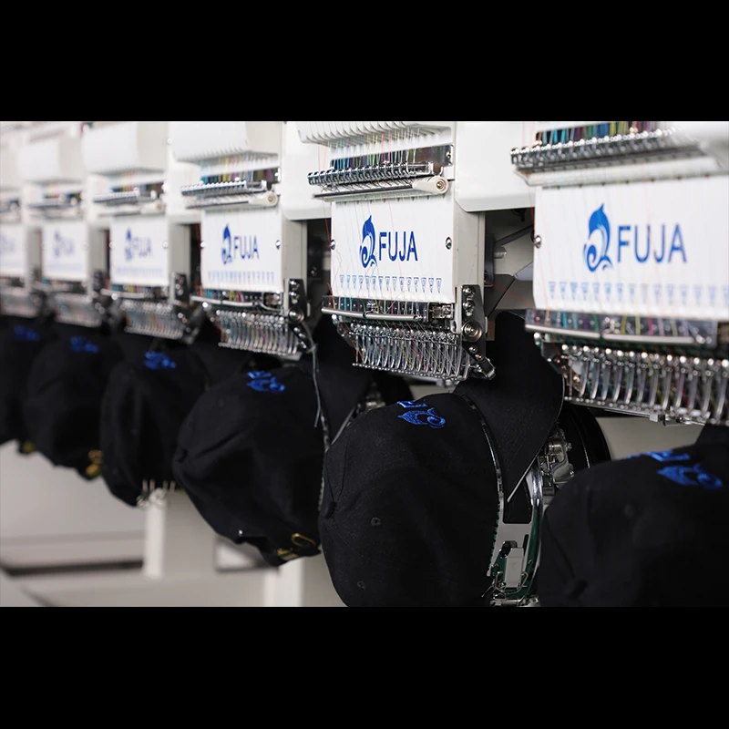 Industrial 8 Head 12 Needles Automatic Barudan Cap T-shirt Embroidery Machine