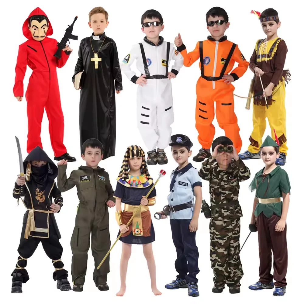 2024 Halloween Role Play Outfits Dress Up Costume Kids Cosplay Party Career Uniform Egyptian Pharaoh Costume halloween costume