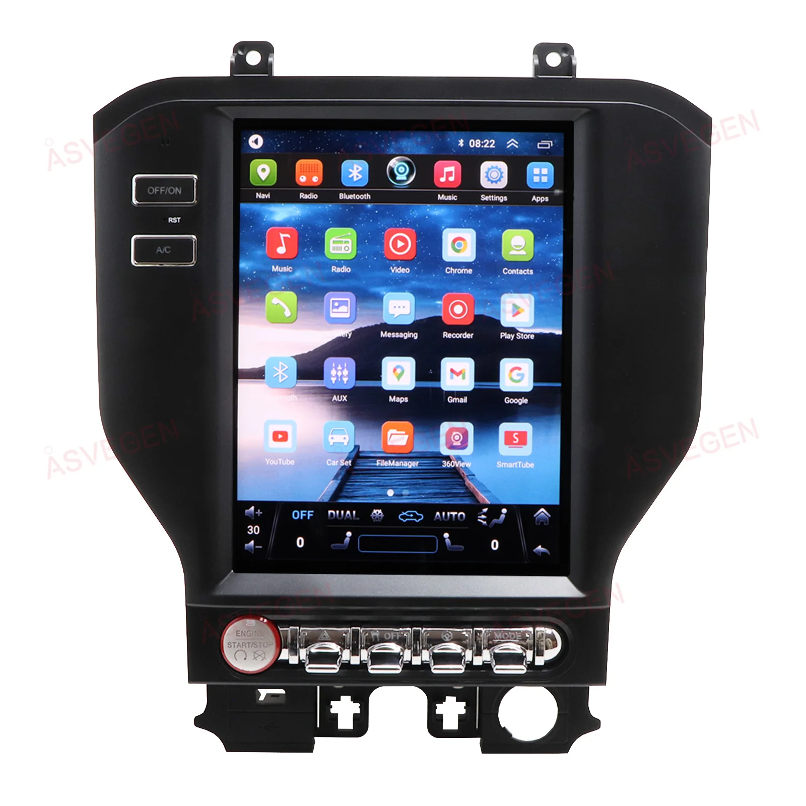 10.1' Vertical Style Car Tough Screen Monitor for 2015-2017 Ford Mustang Multimedia Player And DVD Player
