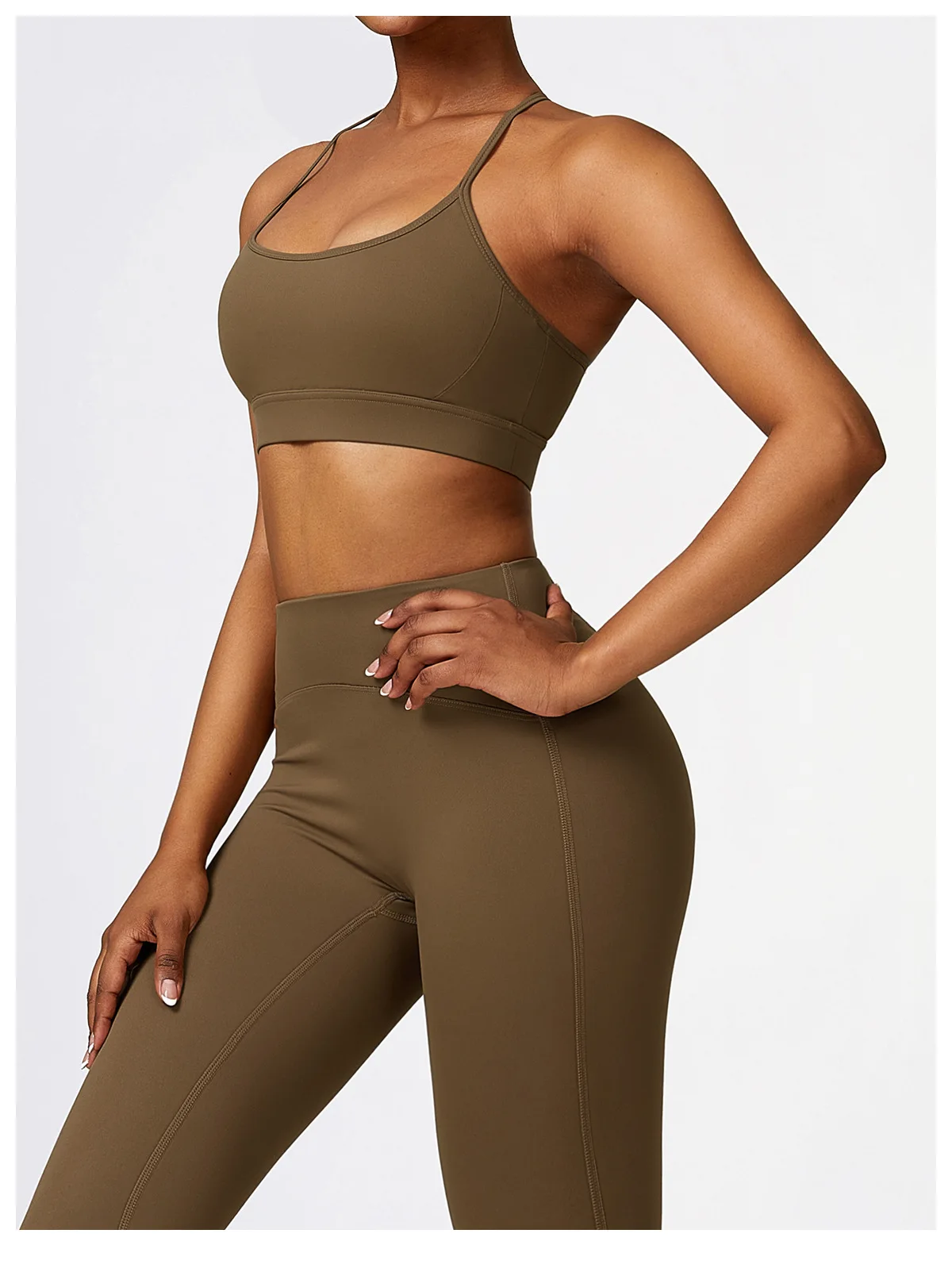 CCK8359 Eco-Friendly High Waist Tummy Control Yoga Leggings Seamless Butt Lifting Workout Leggings Running Tight Fitness Pants