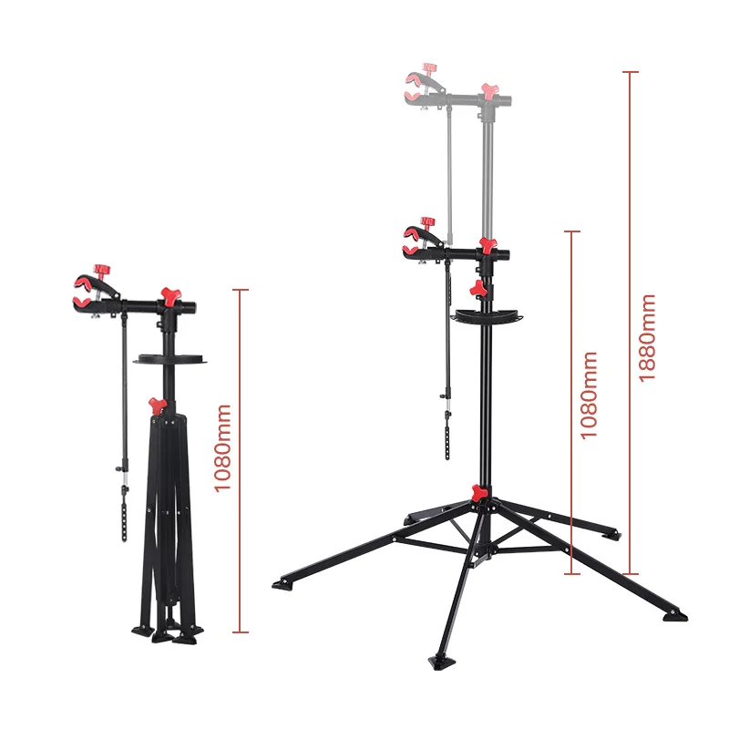 Heavy-duty foldable  steel 5 legs   big sleeve road Mountain Bike & Road Bikes  display repair stand