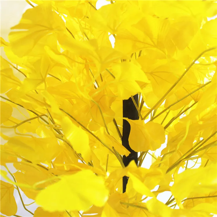 
Wholesale 1.35M Factory price artificial plastic ginkgo tree Ginkgo Tree leaves for home decoration 