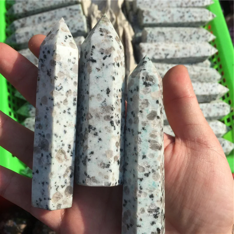 Wholesale Rainbow Fluorite Crystal Wand Natural Healing Crystal Point Tower