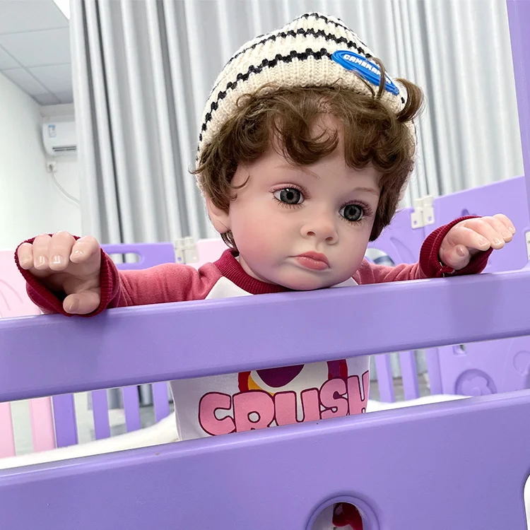 22 Inch Bebe Reborn 3D Painted Skin Newborn Baby Doll munecas para ninas reborn doll muneca reborn bebe reborn