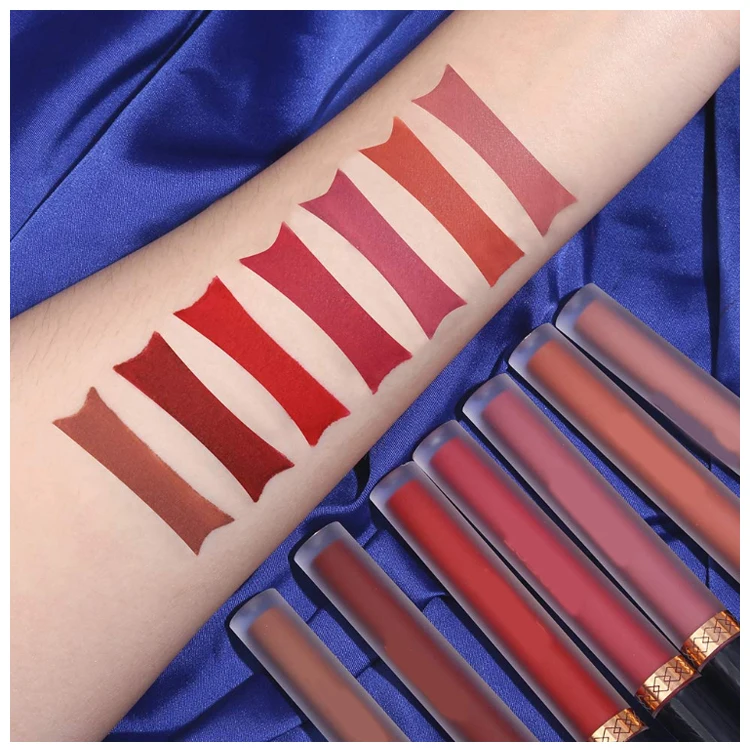 High Quality Natural Organic Moisturizing Creamy Long Lasting Waterproof Nude Matte Matt Liquid Lipstick Set