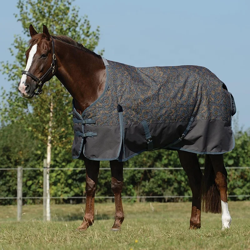 Customize Equestrian Supplier High Quality Horse Rugs Winter Waterproof Essential Standard Neck Blanket for Horses