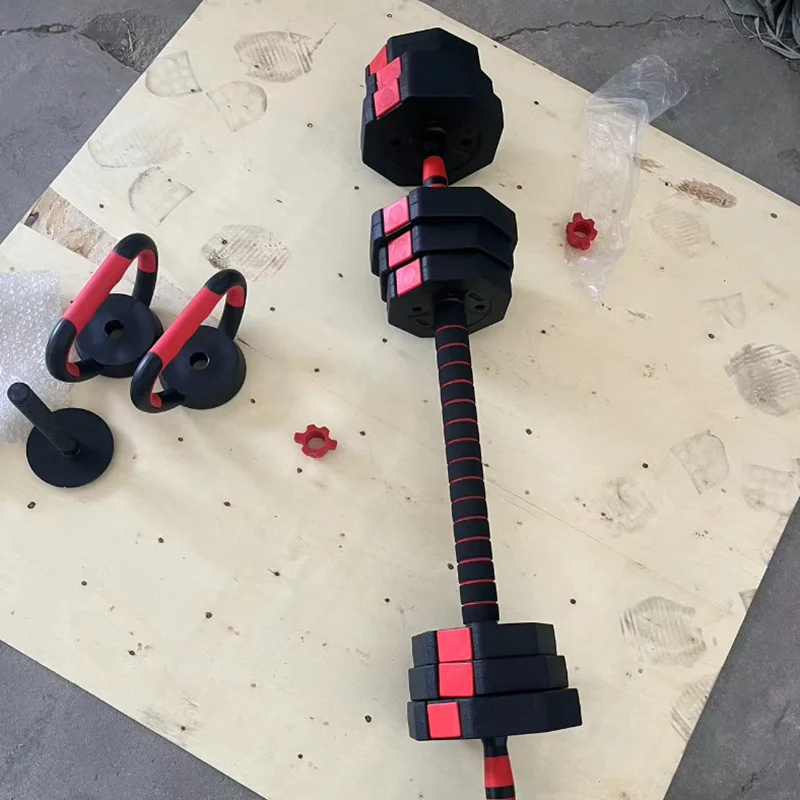 Wholesale Custom Logo Free Weights 10 15 20 30 40 50 KG adjustable cement dumbbell set