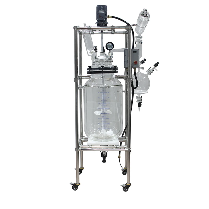 Precision Equipment 150L Lab Glass Thoroughly Draining Oilless Anti-explosion Reactor