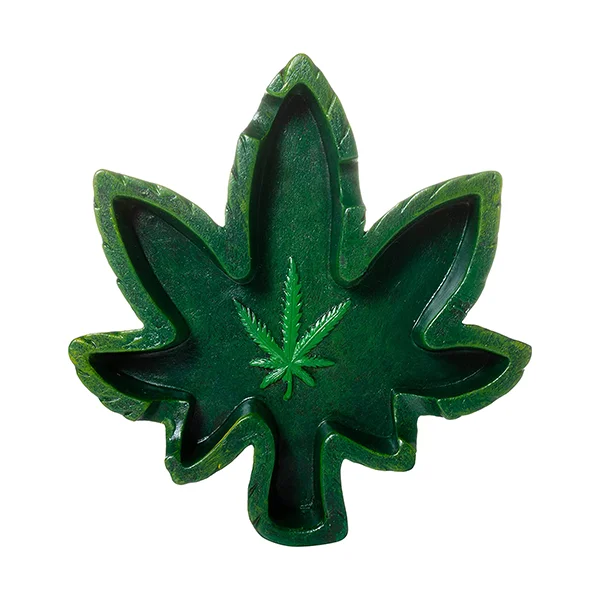 Wholesale Green Leaf Ashtray Leaf Shape Cigar Ashtray Custom Pot Leaf Ashtray